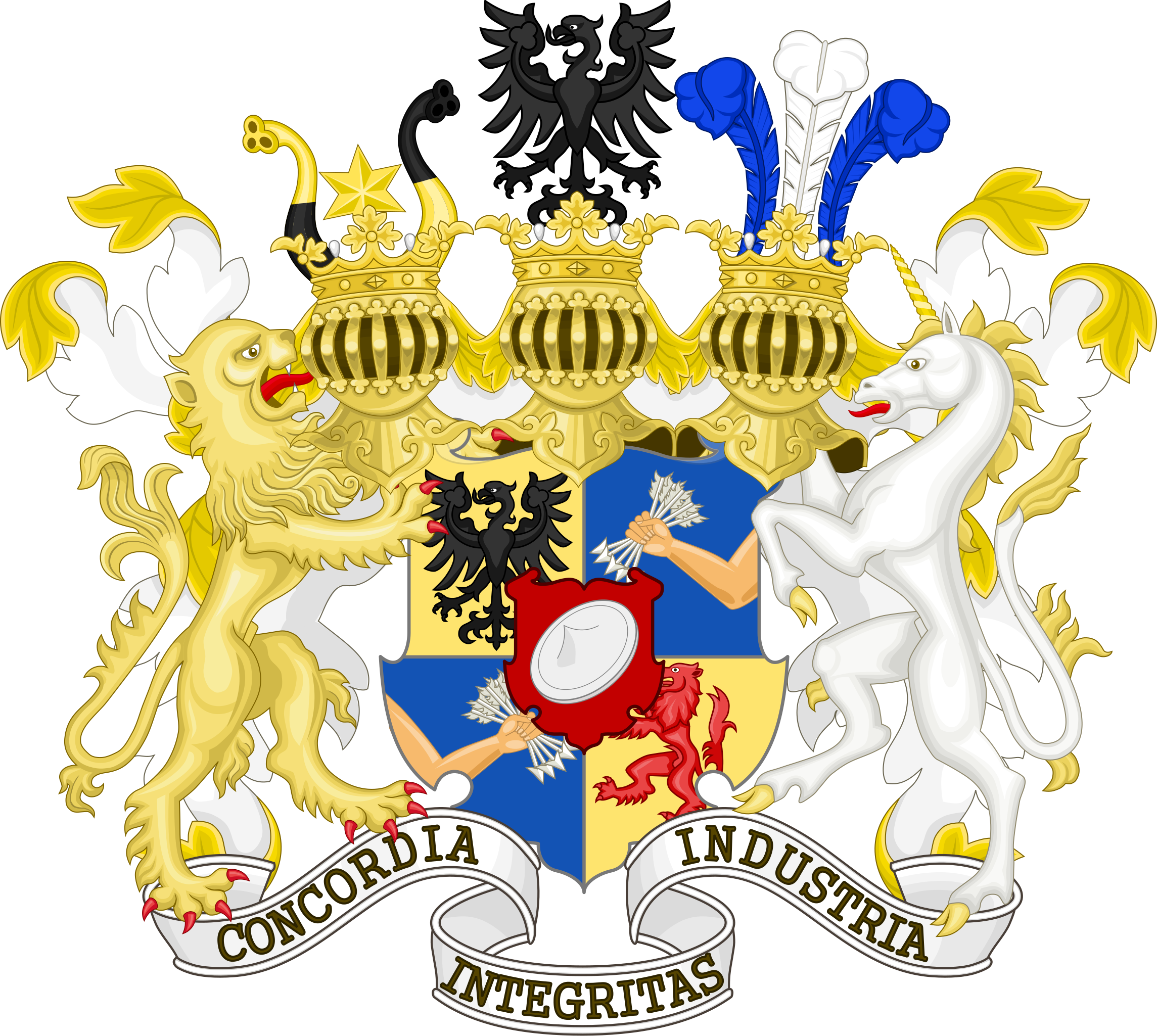great coat of arms of rothschild family.svg